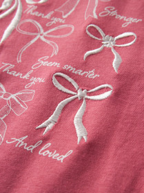 NAME IT Sløjfe T-shirt Katalin Rapture Rose